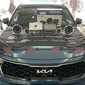 Độ loa cho xe Santafe